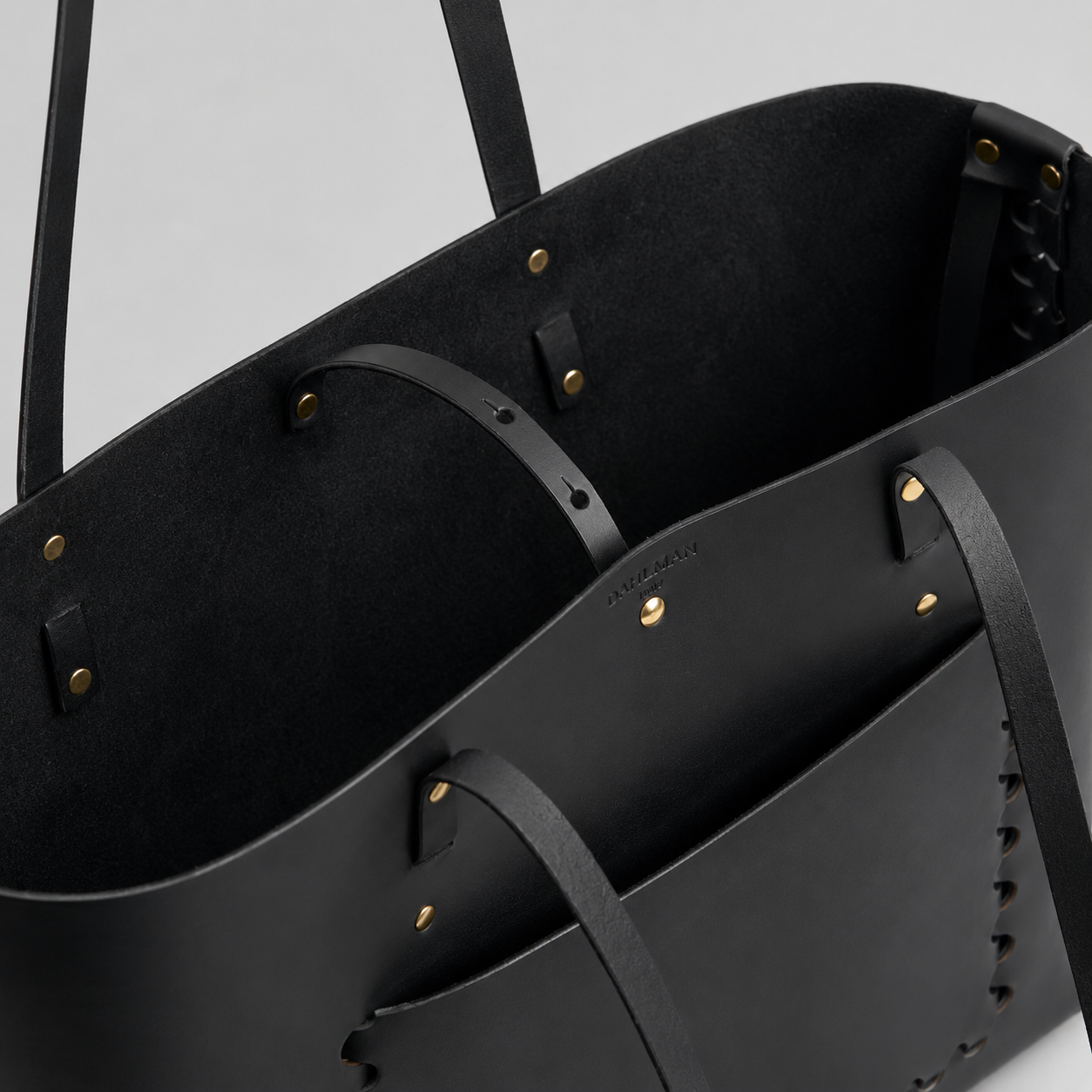 Large Braid Tote Bag, Black