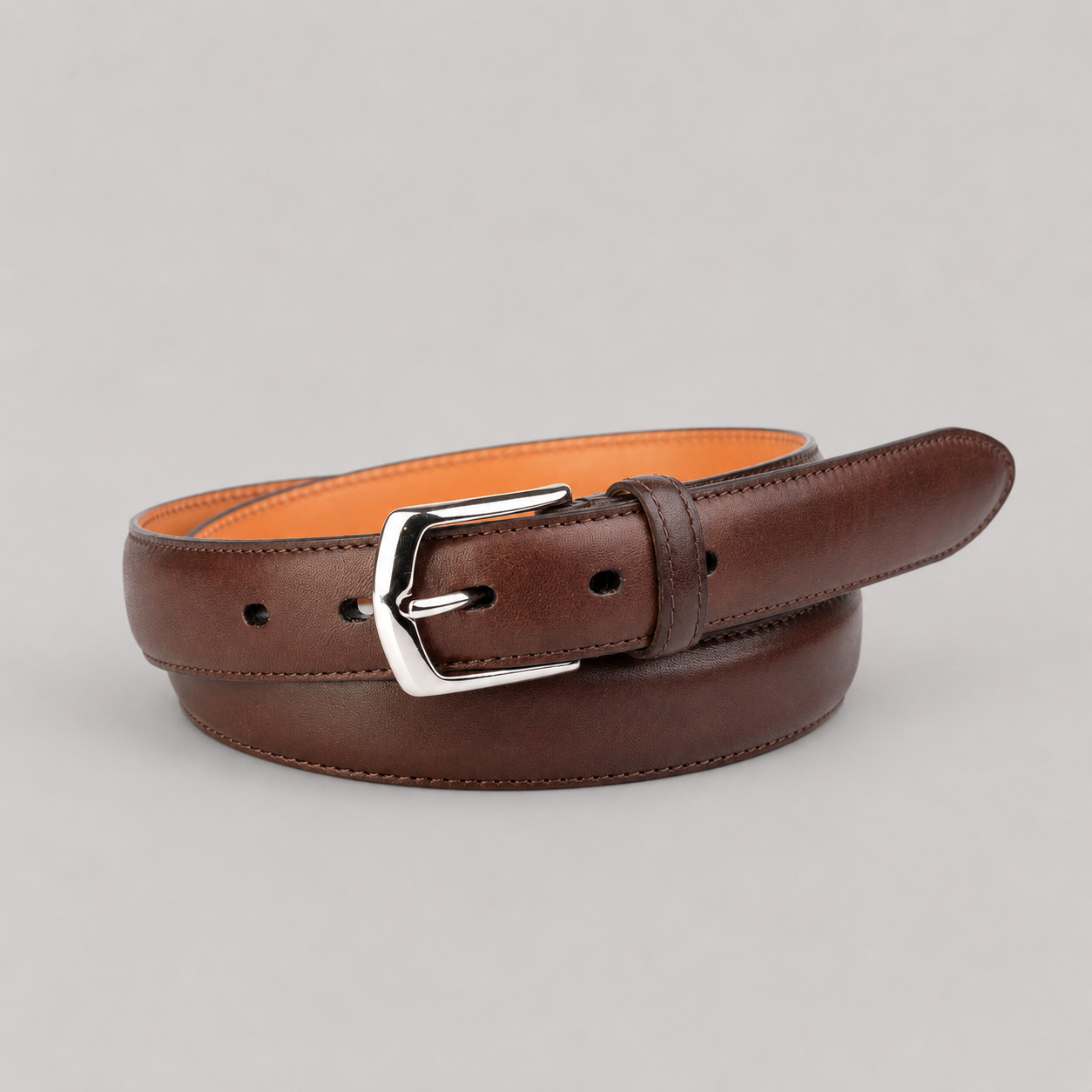 Layered Bremerholm Belt, Brown