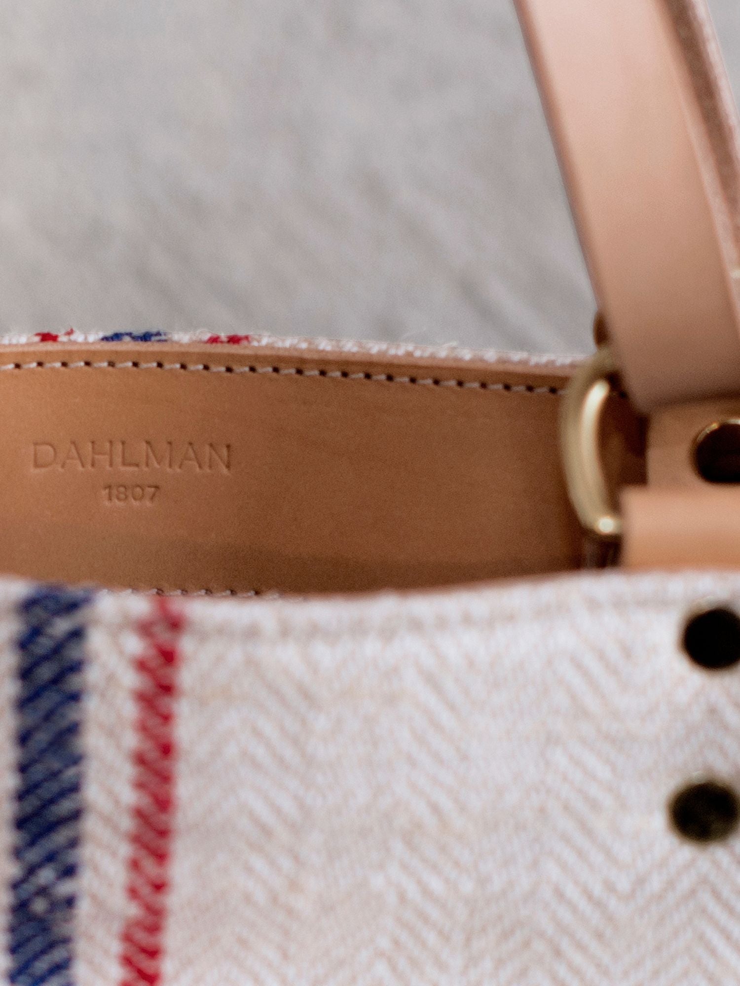 Copenhagen Tote in Red-and-Blue Mill Stripe