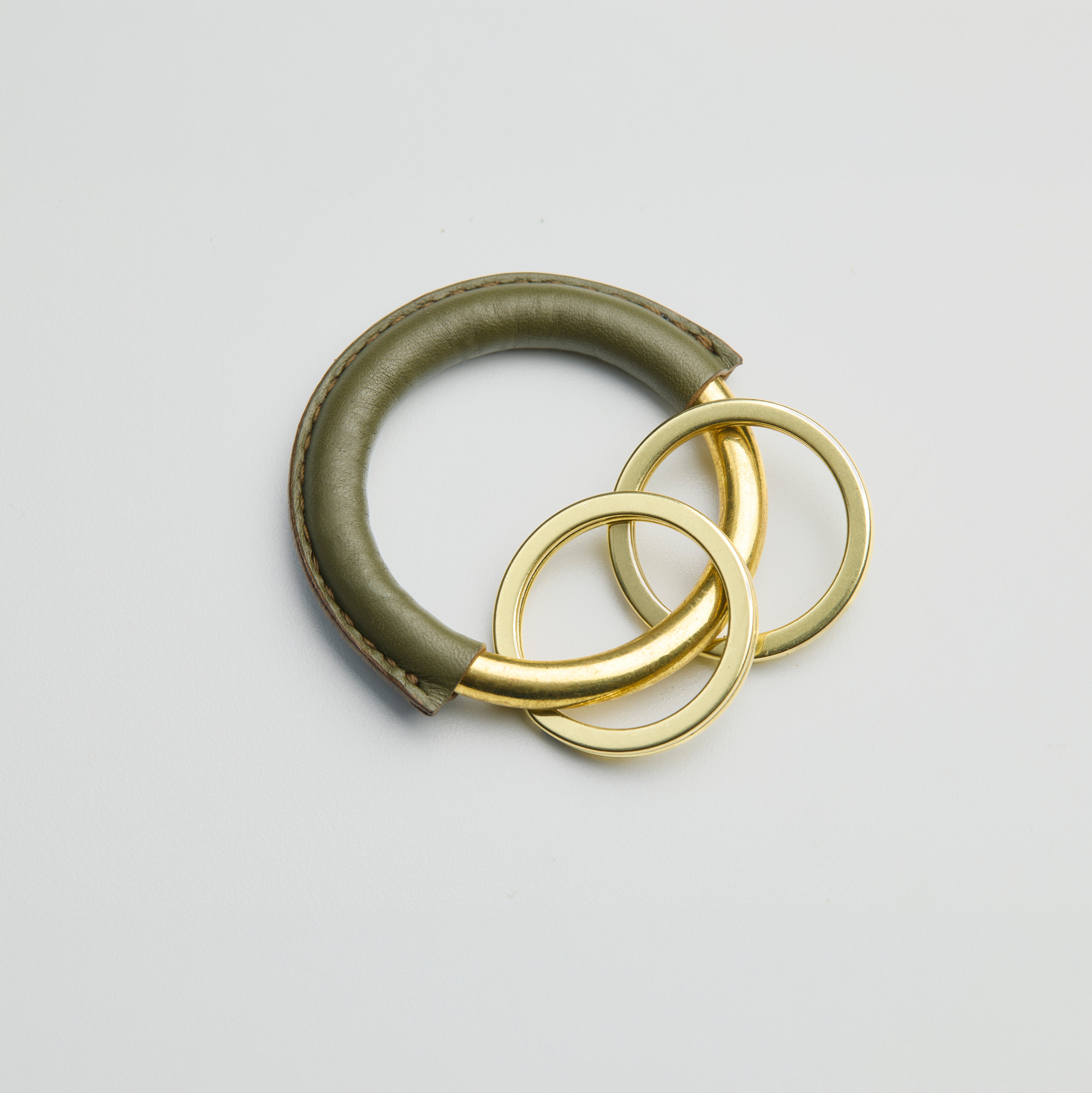 Full Moon key ring, Moss