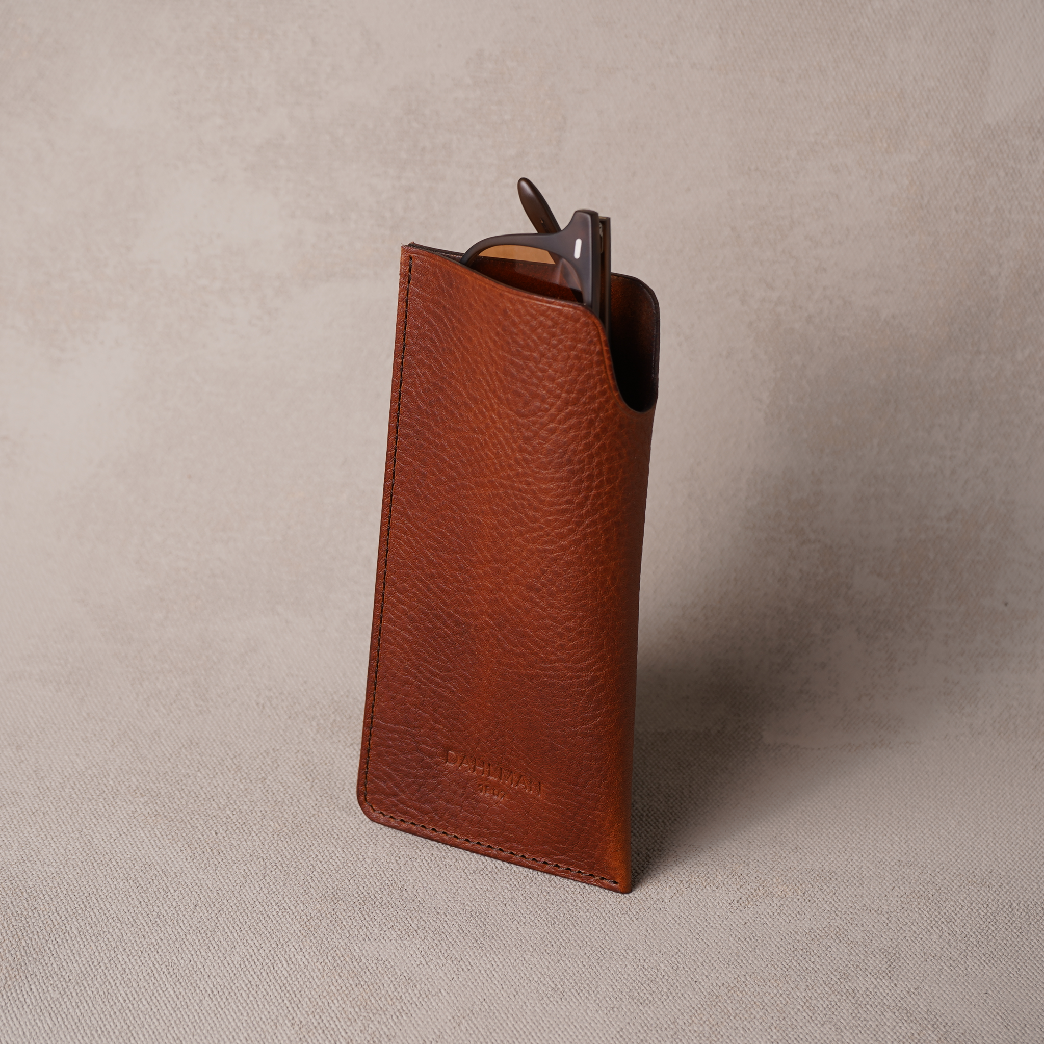 Glasses Case, Tumbled Cognac