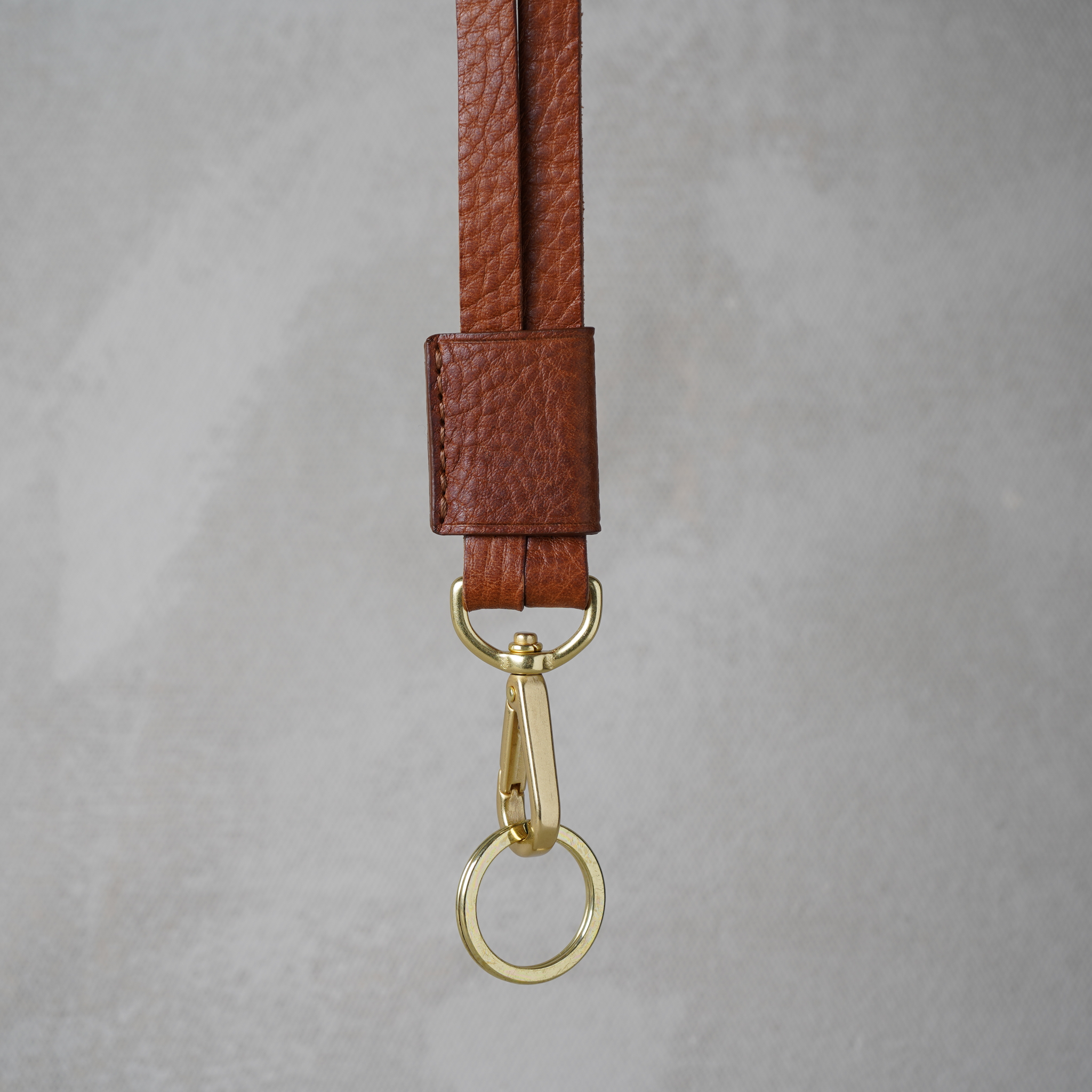 Key Hanger, Cognac and Brass