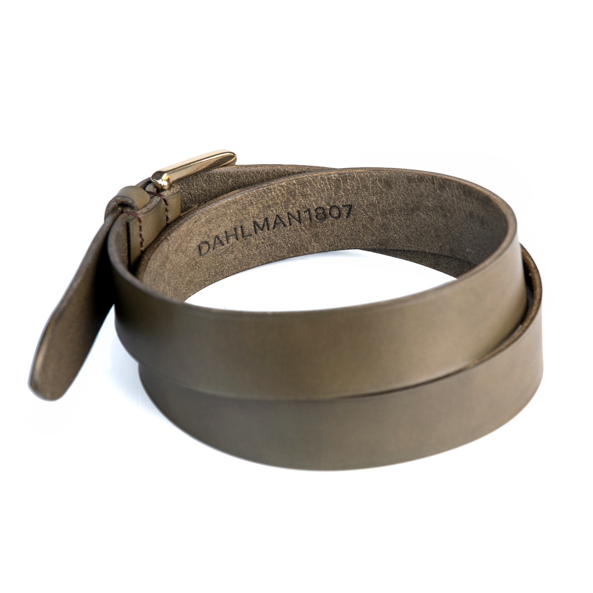 Tolbod spænde, Fullgrain læderbælte, Sort