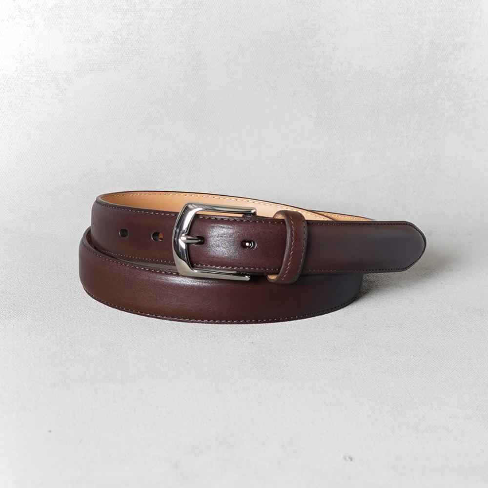 Layered Bremerholm Belt, Dark Brown