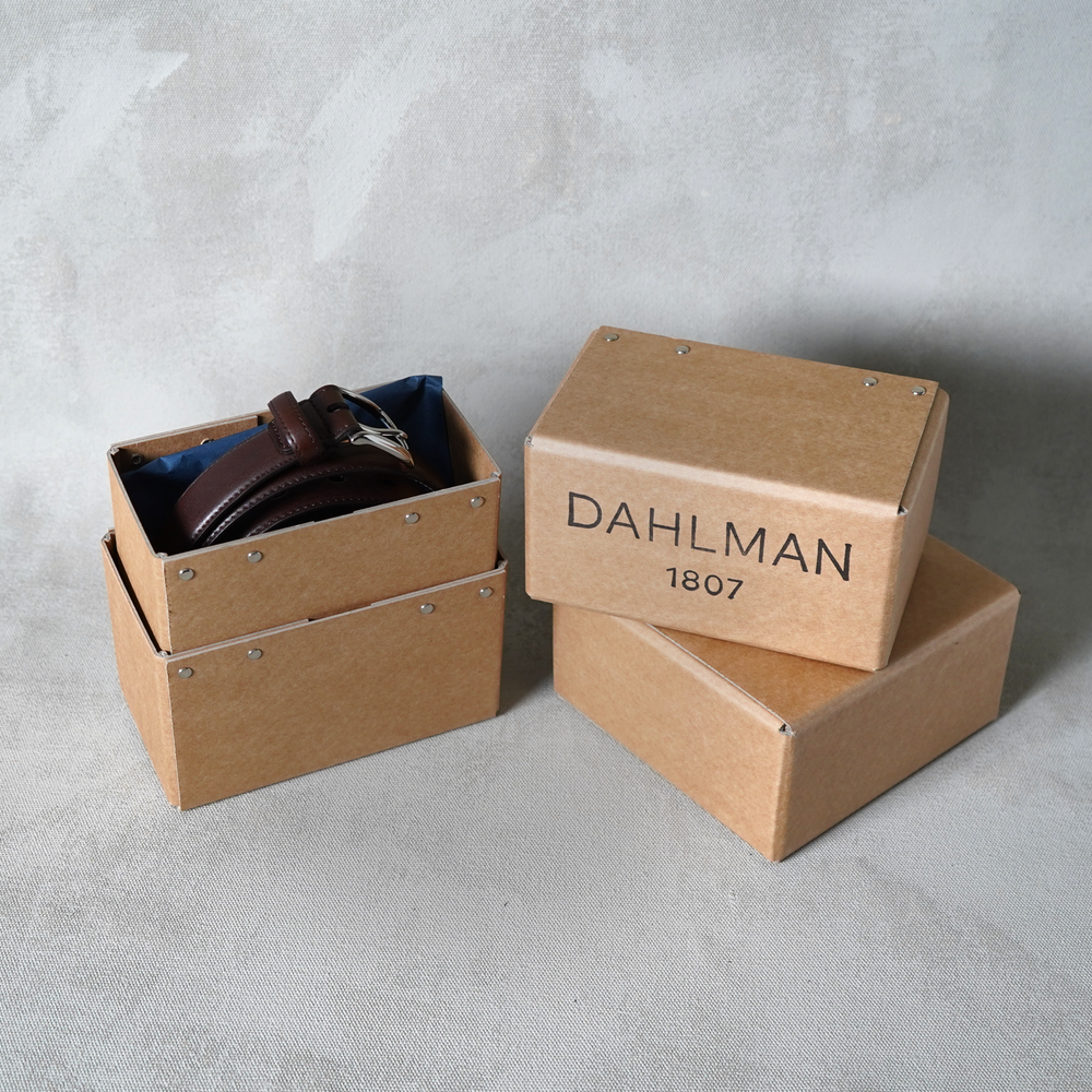 Layered Bremerholm Belt, Dark Brown