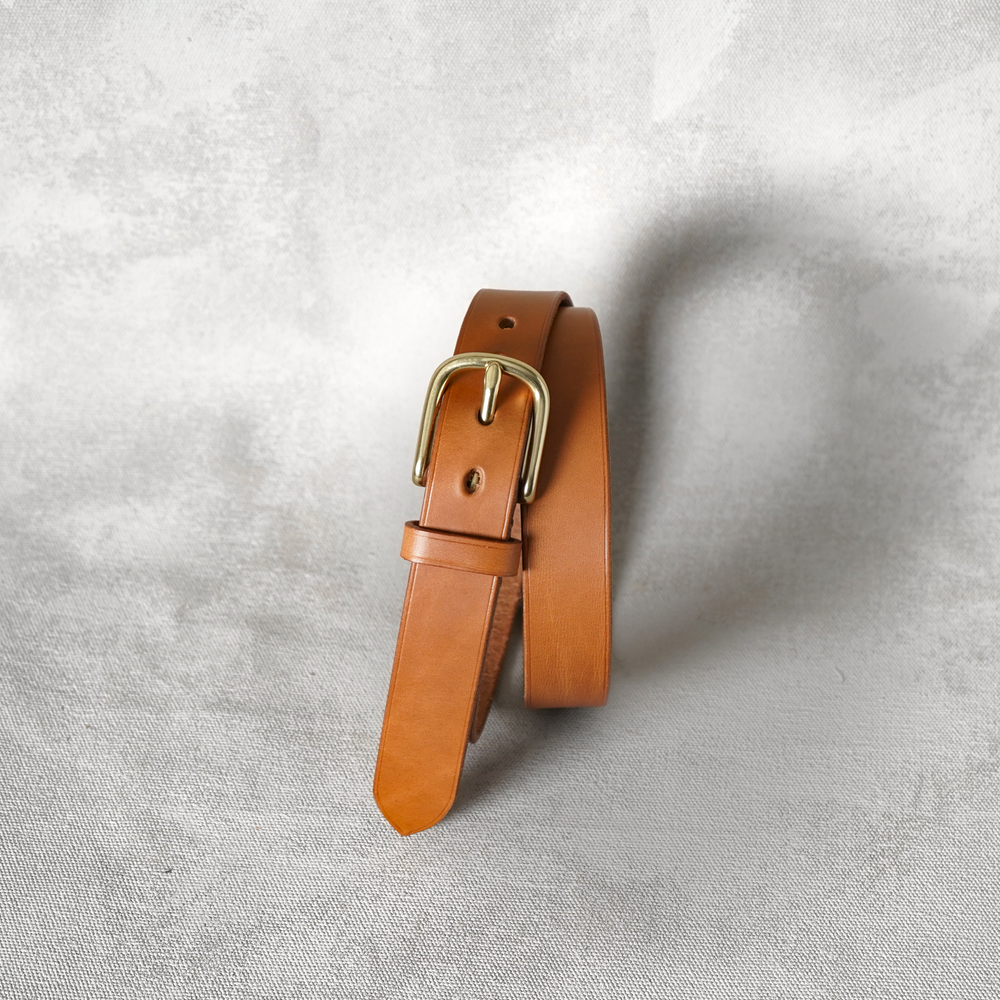 Harness buckle, Fullgrain Belt, Cognac