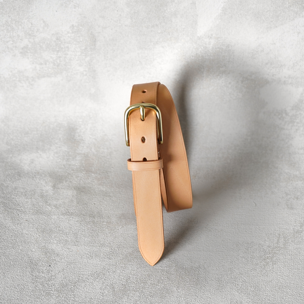 Harness buckle, Fullgrain Belt, Tan