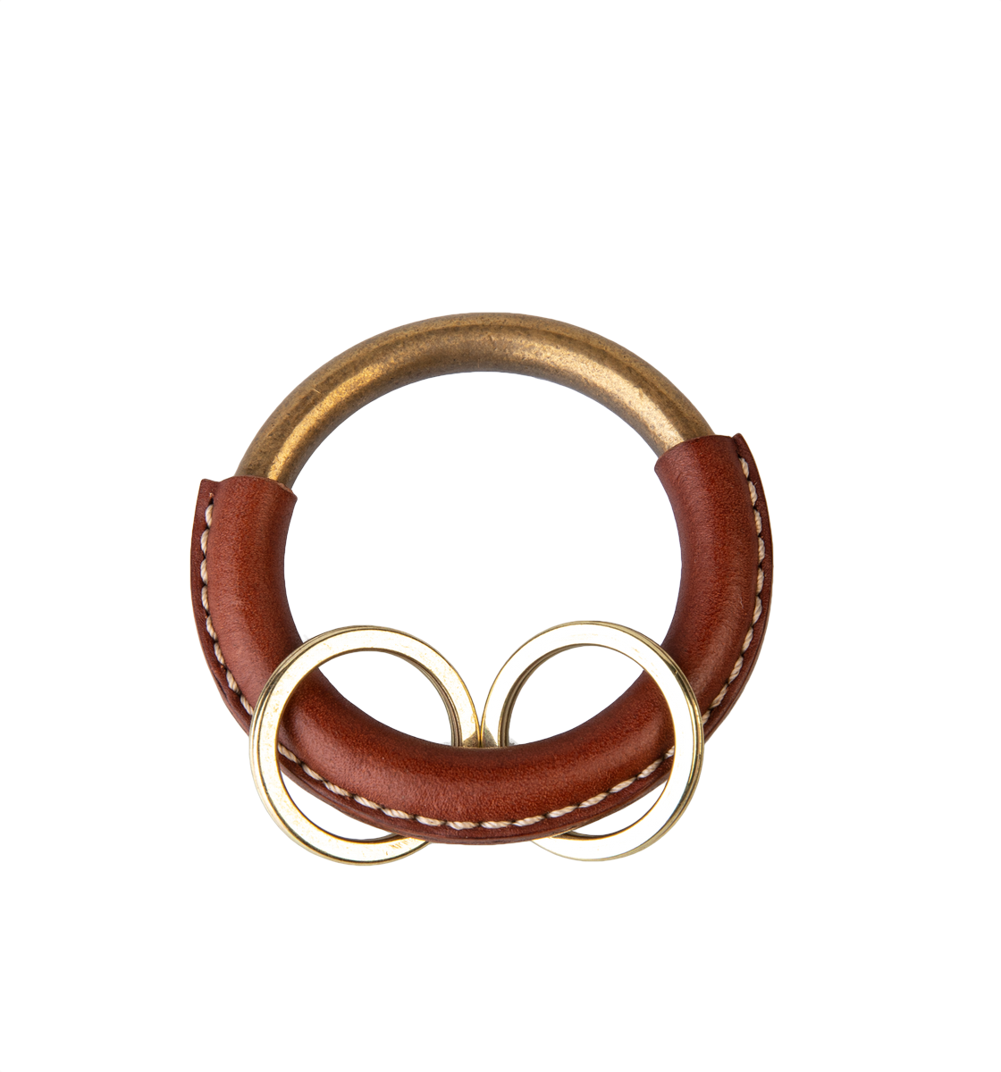 Key Ring Large, Light Brown