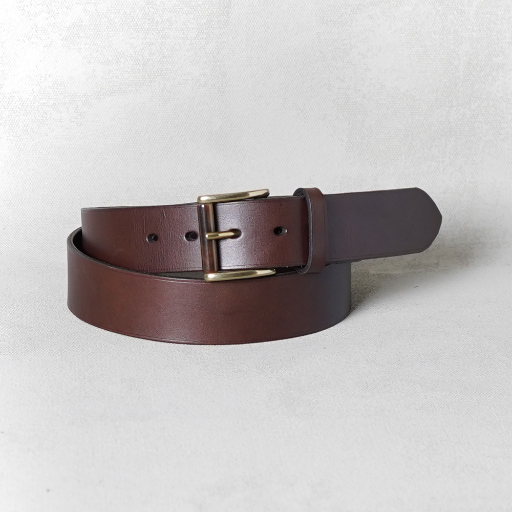 Tolbod Buckle, Fullgrain Belt, Dark Brown