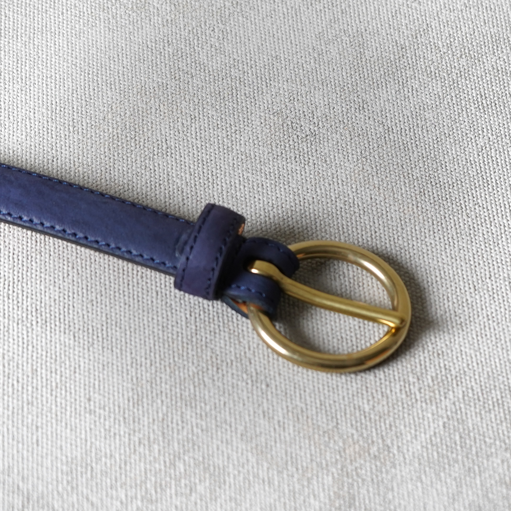 Stort Willemoes læderbælte, Blå