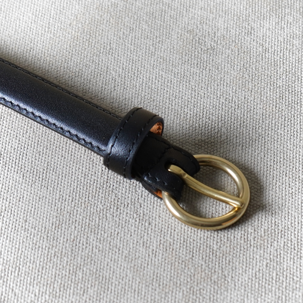 Lille Willemoes læderbælte, mørkebrun