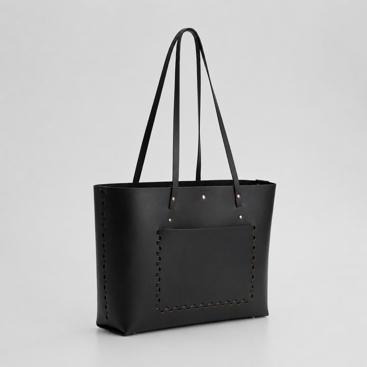 Large Braid Tote Bag, Black