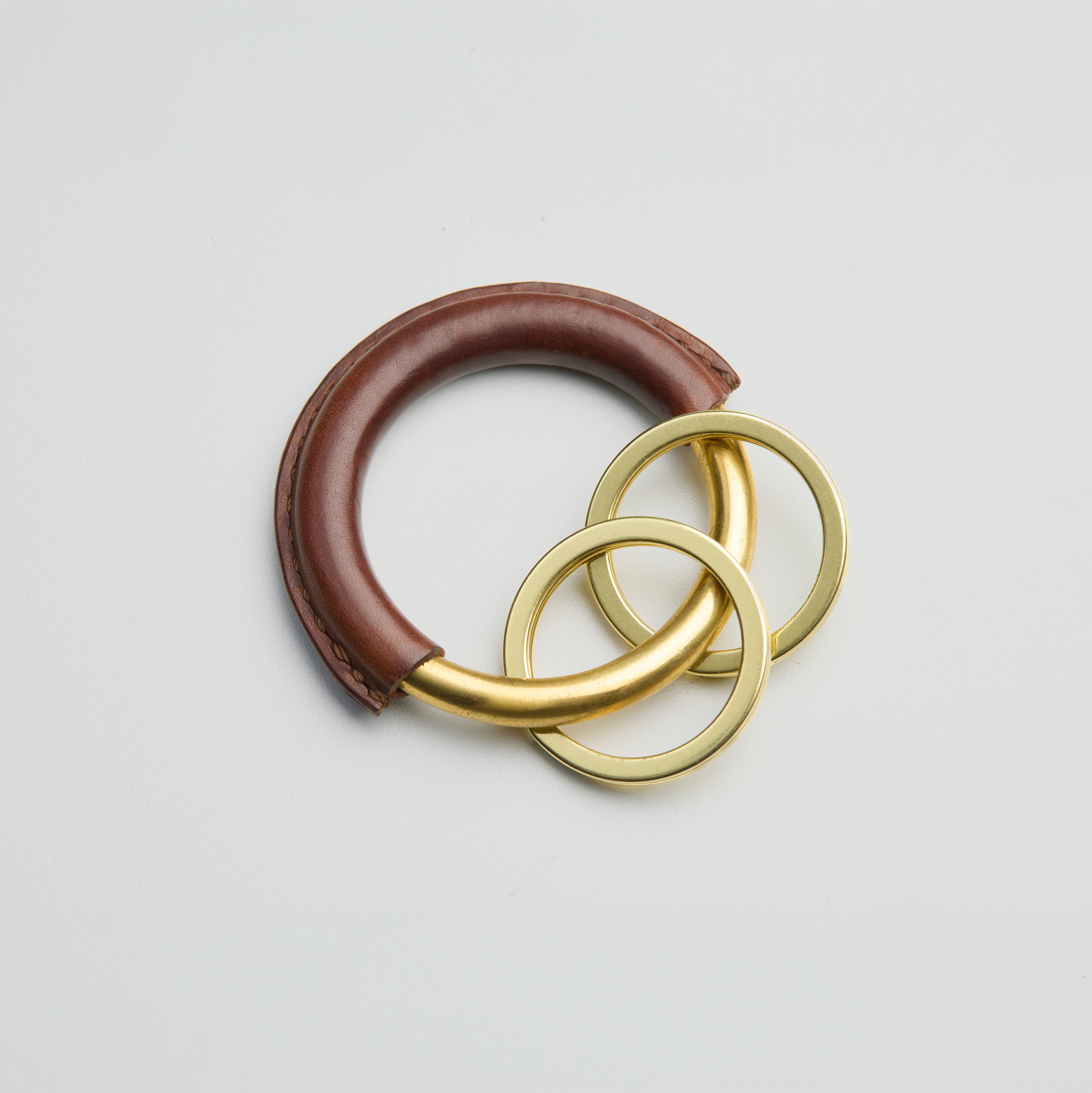 Full Moon key ring, Chestnut