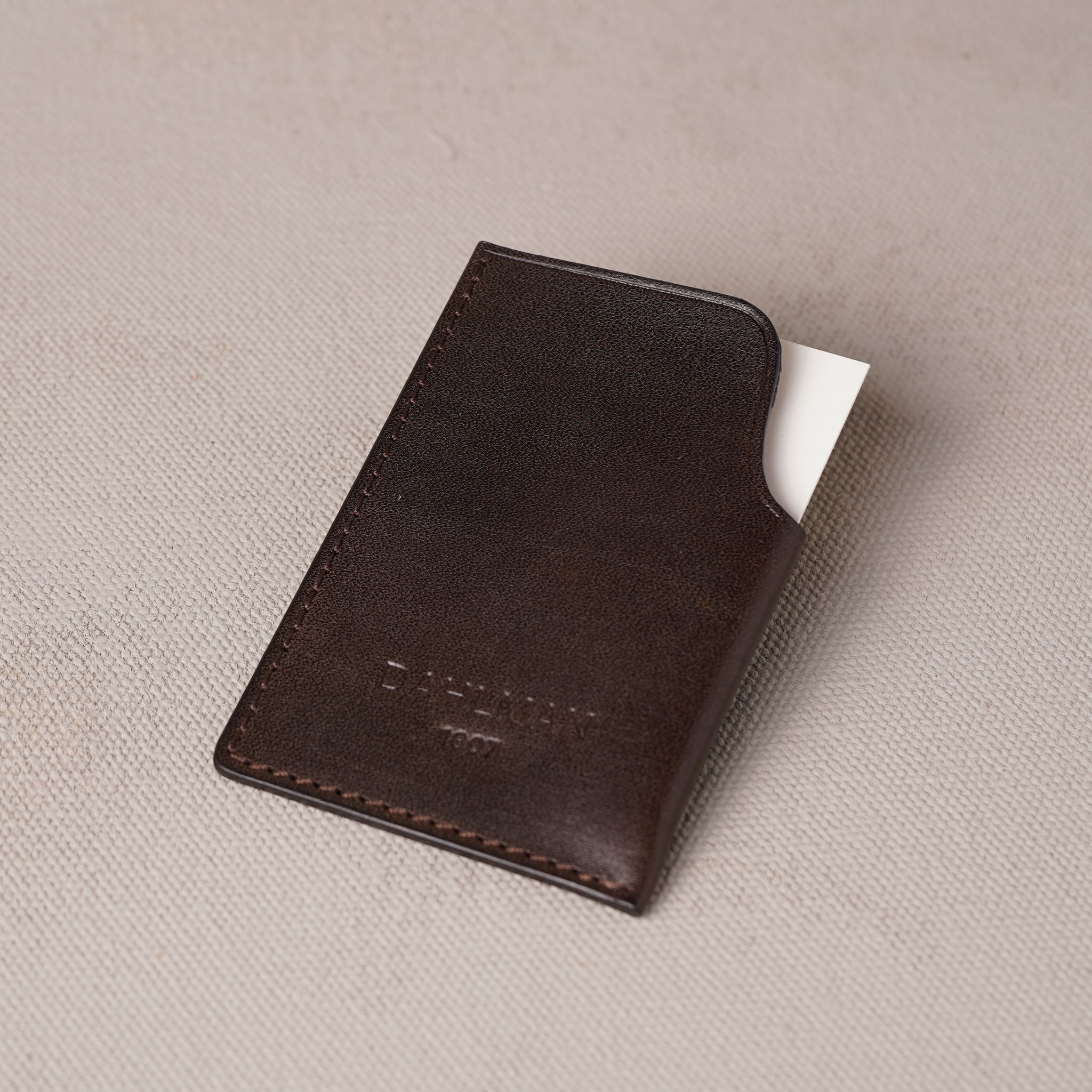 Folded Cardholder, Dark Brown