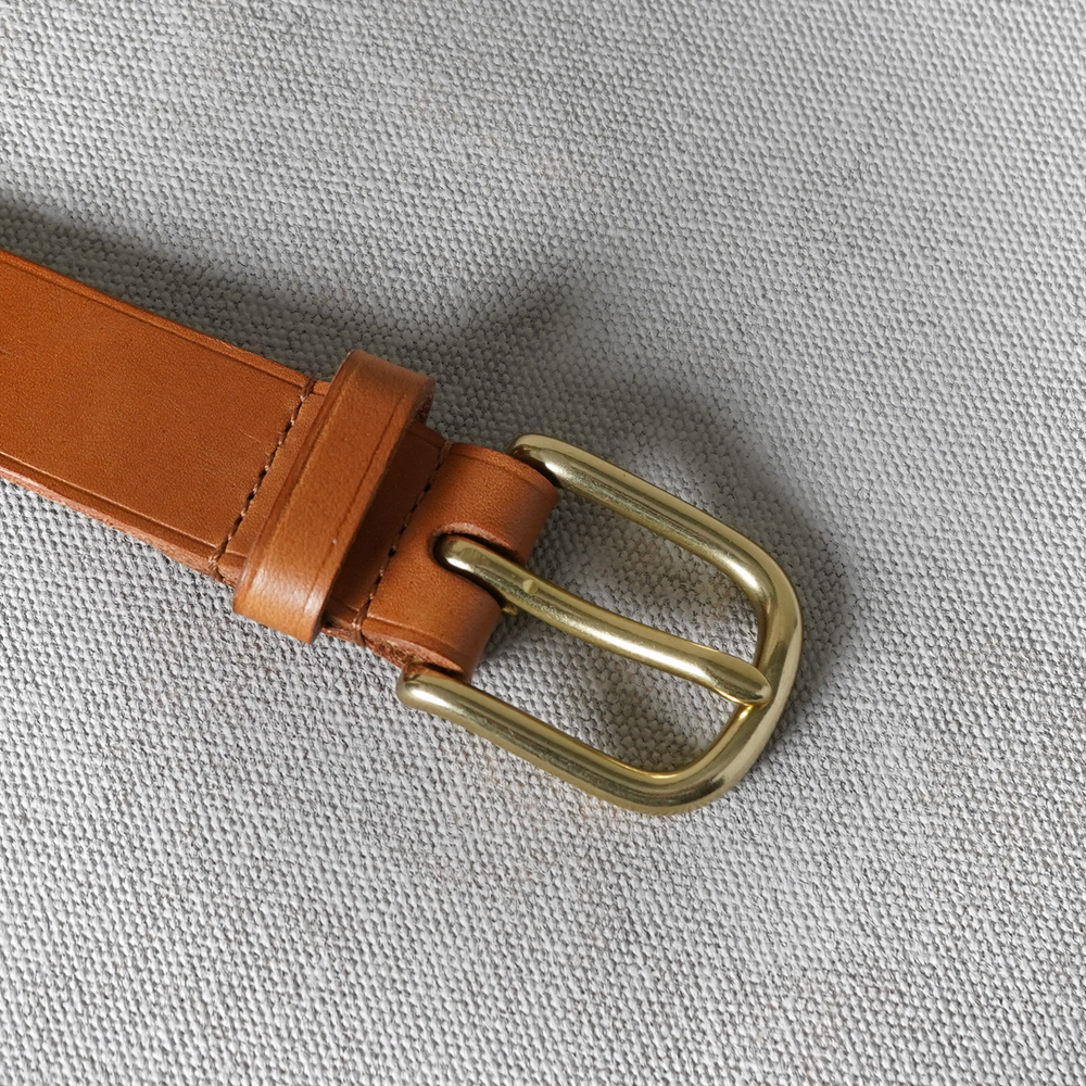 Harness buckle, Fullgrain Belt, Cognac