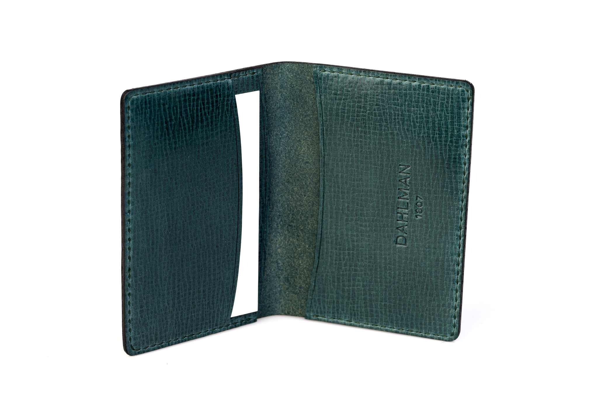 Bi-fold læderpund, sort