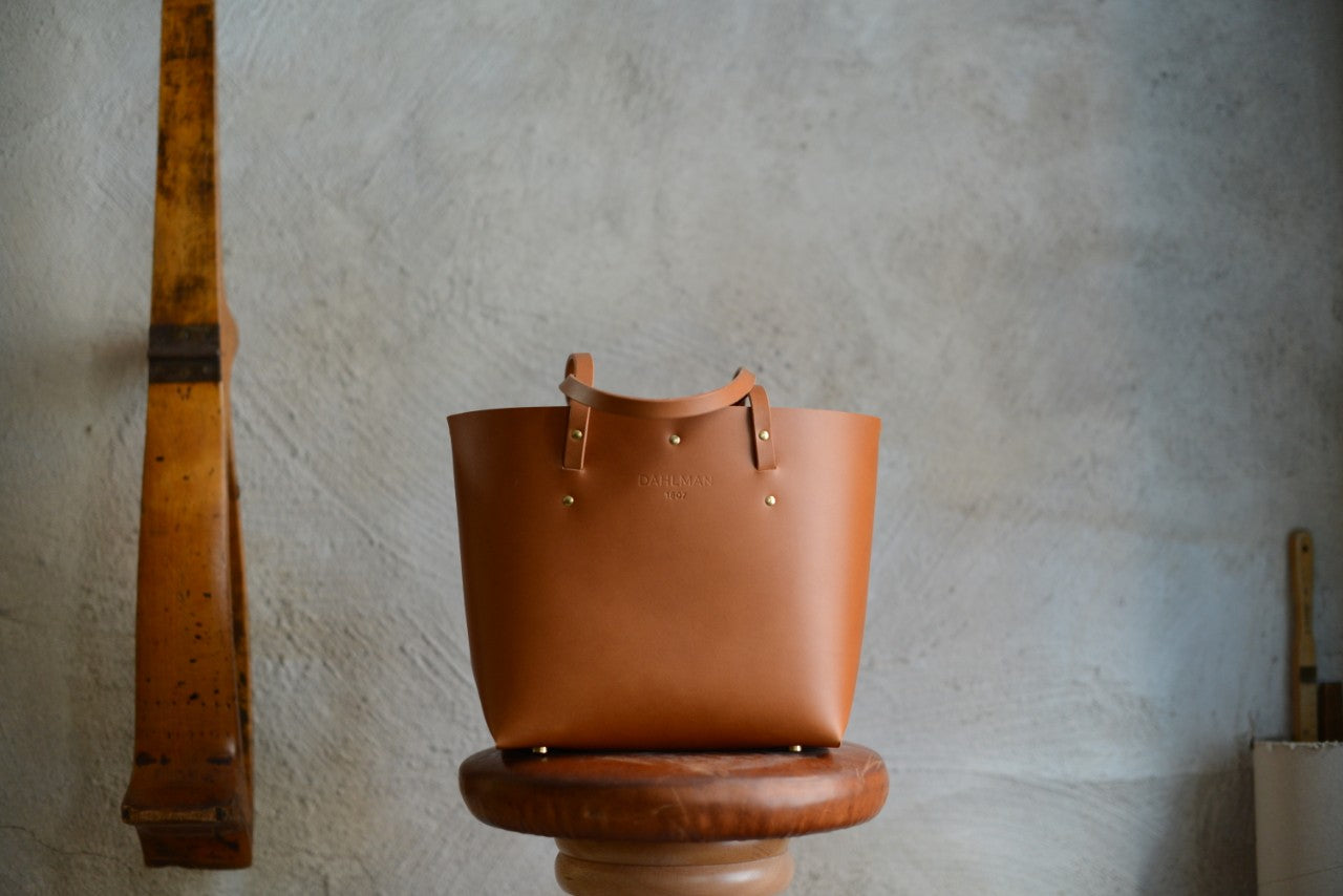 Small Braid Tote Bag, Cognac